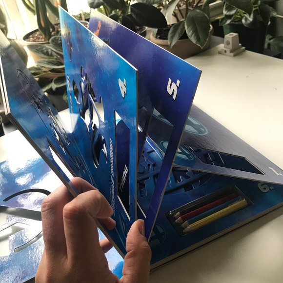 💚 2 for $20 💚 Fantastic 4 - Stencil Activity Book Hardcover - Picture 8 of 14